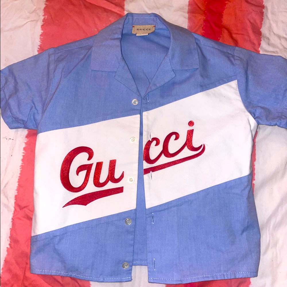 Gucci Kids Button up Embroidered